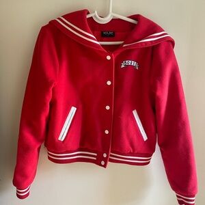 Lazy Oaf Red Sailor Style Jacket size L